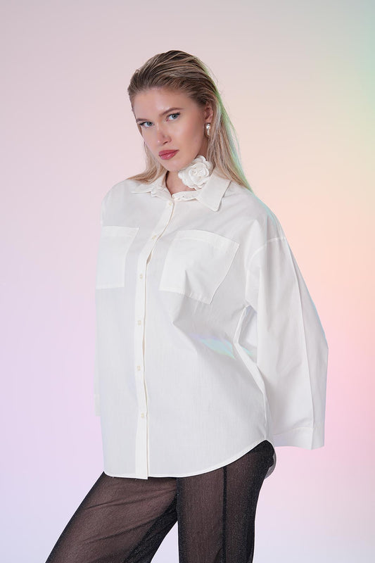 Cepli Oversize Gömlek