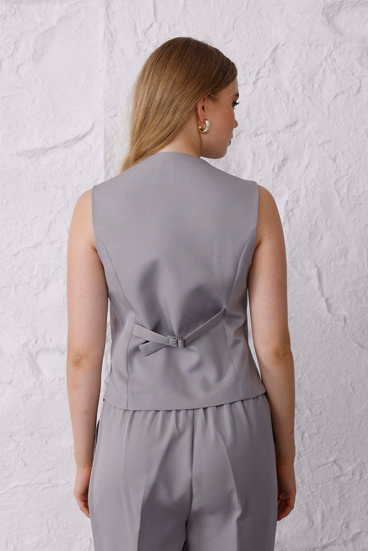 Jade Yelek Gri Sıfır Kol