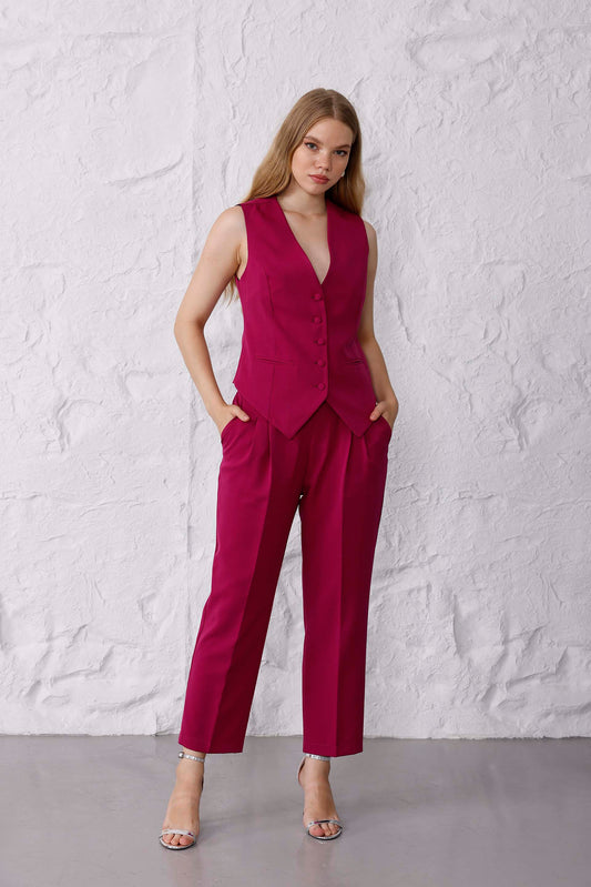 Jade Yelek Kırmızı Sıfır Kol